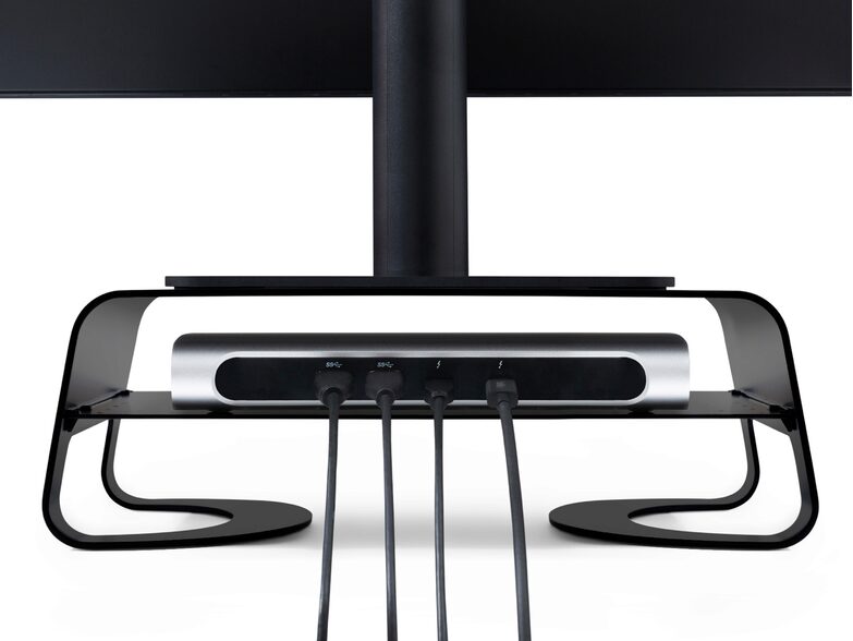 Twelve South Curve Riser Desktop Stand, Standfuß für iMac, Aluminium, schwarz