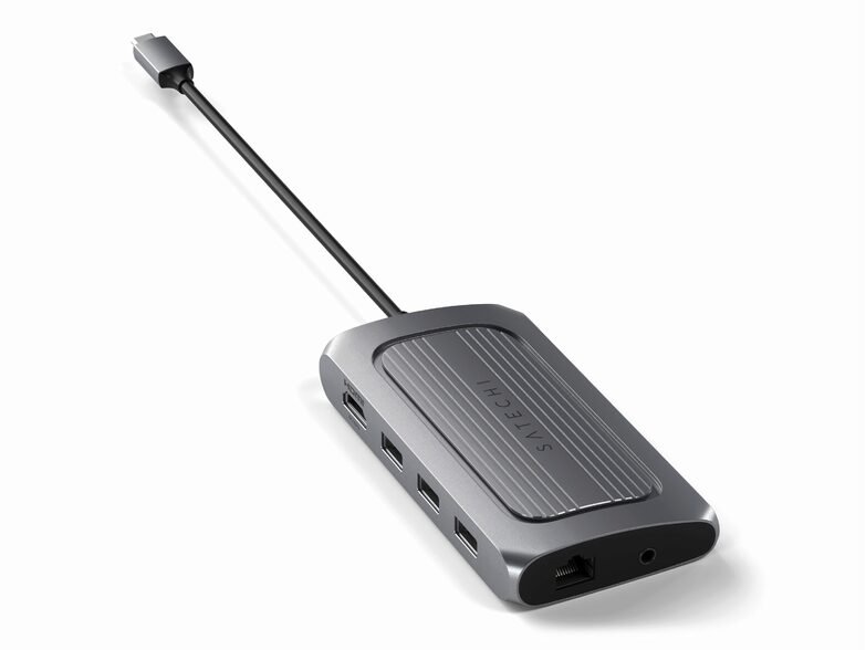 Satechi USB 4 Multiport Adapter 8K HDMI, HDMI/USB-A/Ethernet/SD, spacegrau