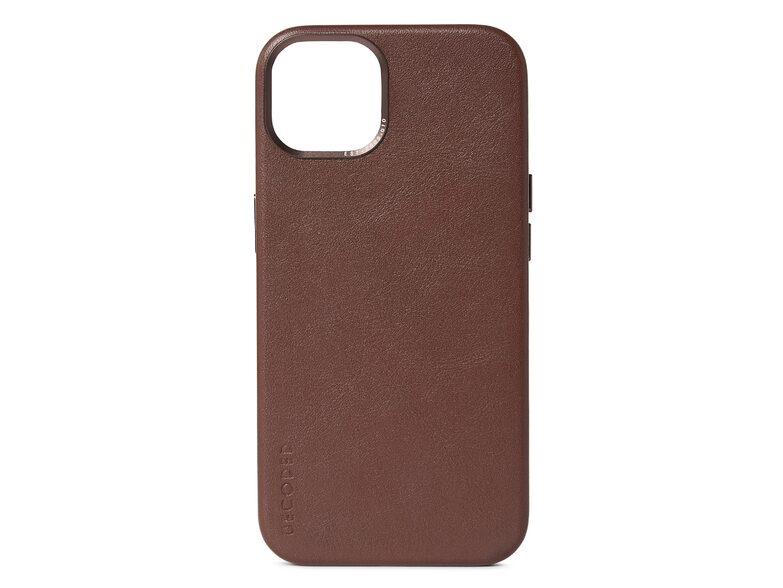 Decoded Back Cover, Leder-Schutzhülle für iPhone 13, mit MagSafe, braun