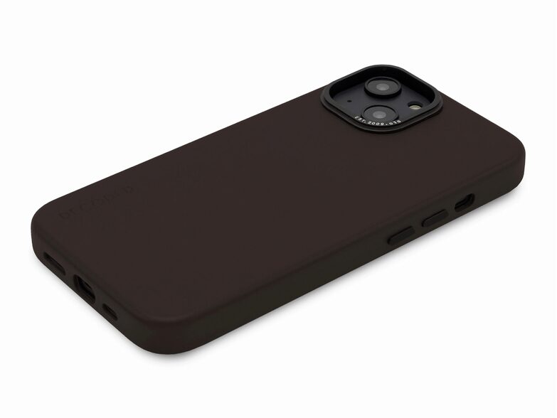 Decoded Back Cover, Leder-Schutzhülle für iPhone 14, mit MagSafe, braun