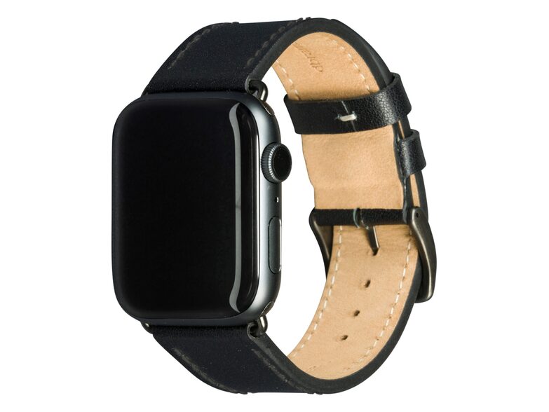 dbramante1928 Copenhagen Watch-Strap, Apple Watch 42/44/45/49mm, schwarz/grau