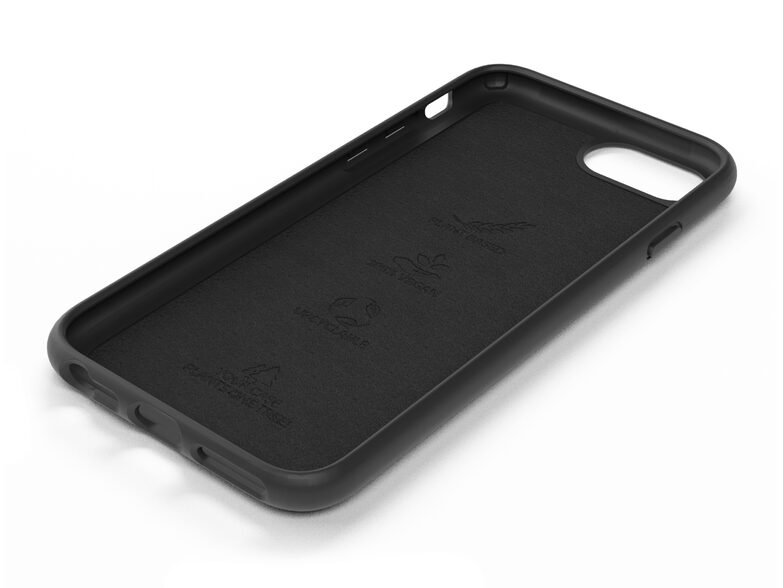 Woodcessories Bio Case, für iPhone 7/8/SE, Bio Kunststoff, schwarz