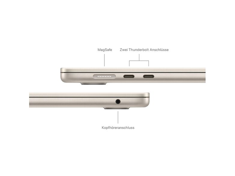 Apple MacBook Air Ret. 15", M3 8C CPU, 8 GB RAM, 512 GB SSD, polarstern