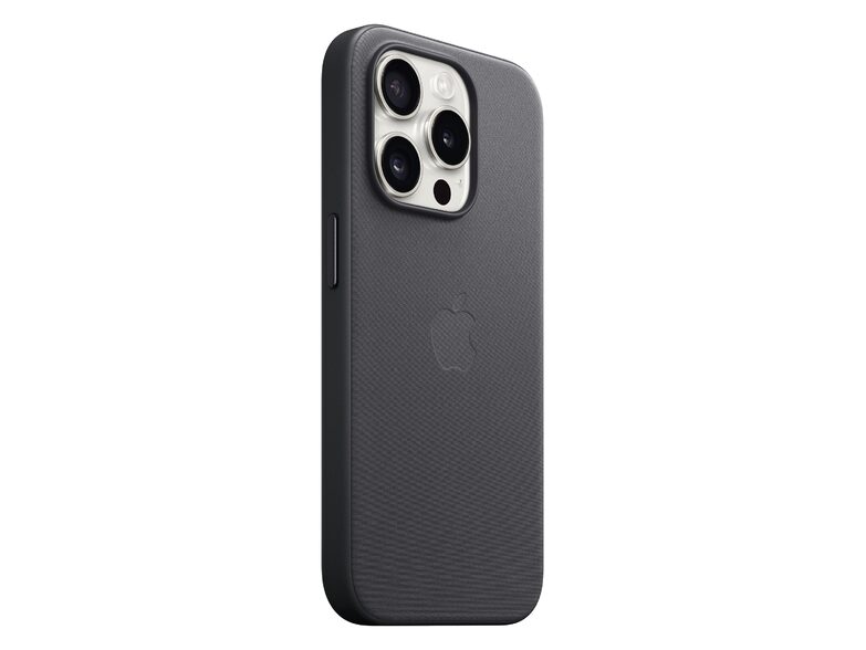 Apple iPhone Feingewebe Case mit MagSafe, für iPhone 15 Pro, schwarz