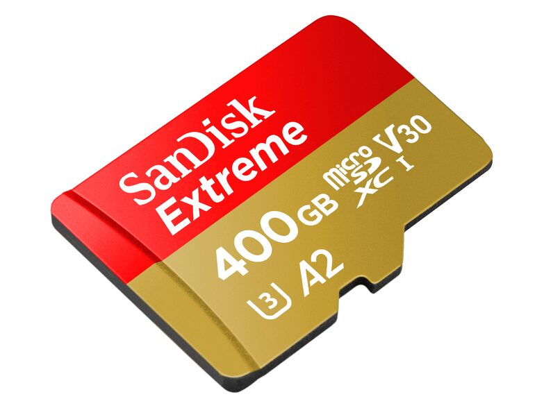 SanDisk Extreme, microSDXC Karte, A2, 400 GB, inkl. SD Adapter