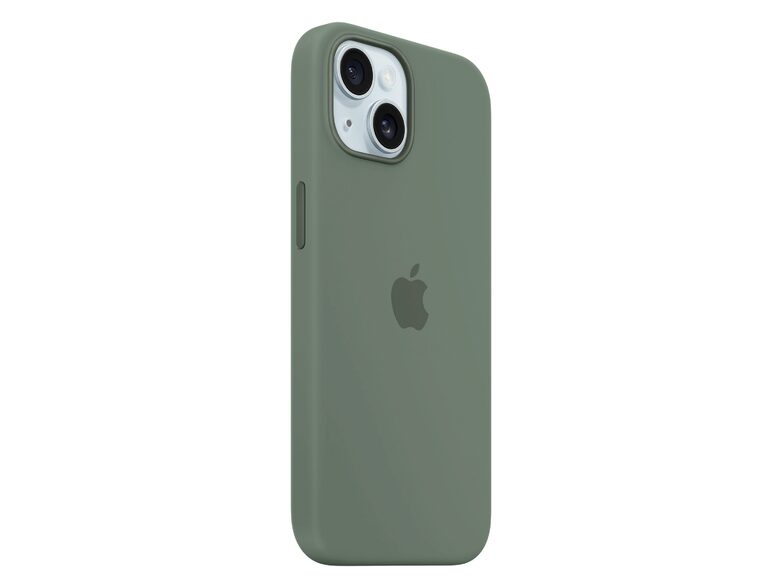 Apple iPhone Silikon Case mit MagSafe, für iPhone 15 Plus, zypresse