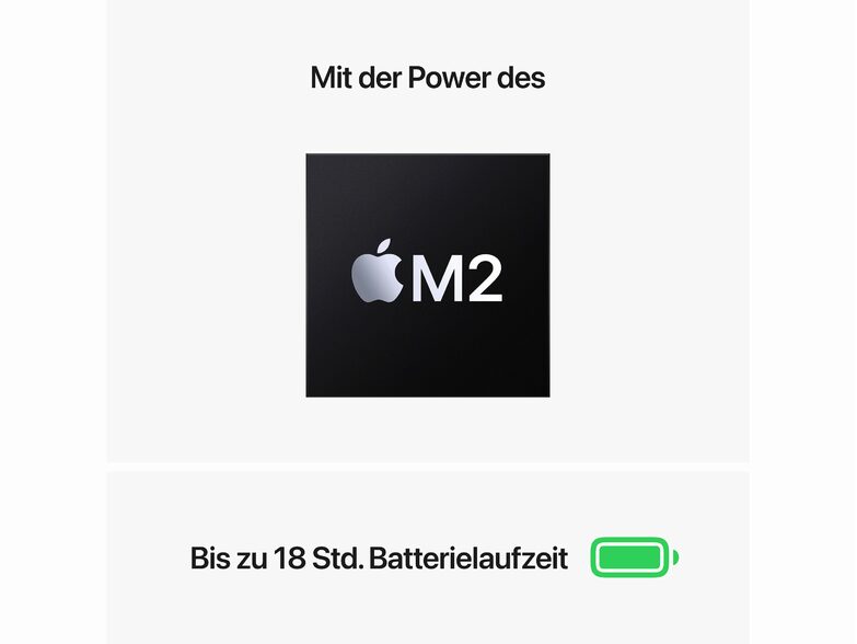 Apple MacBook Air Ret. 13" (2022), M2 8C CPU, 16 GB RAM, 1 TB SSD, mitternacht