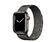 Apple Watch Series 7, GPS & Cell., 41mm, Edelstahl graphite, Milanaise graphite