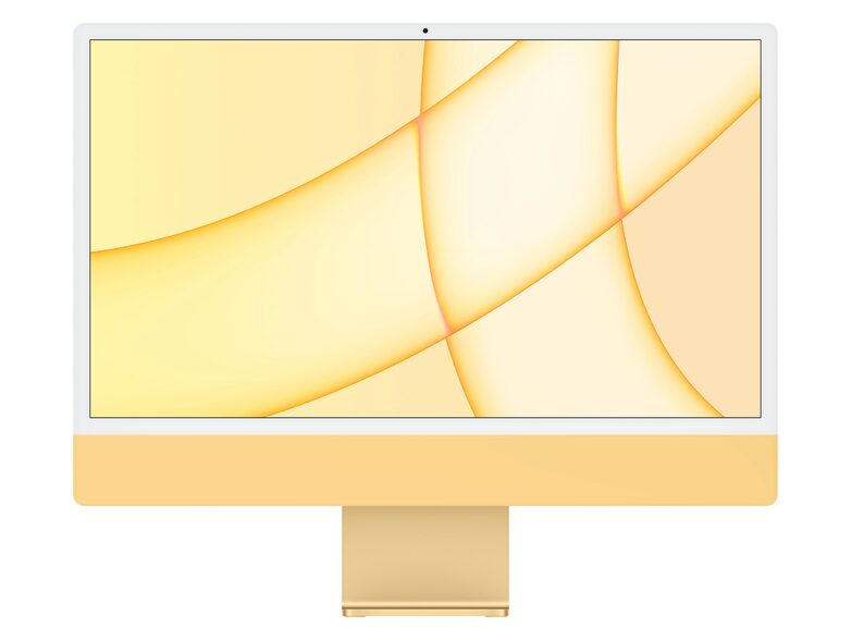 Apple iMac 24" (2021), M1 8-Core CPU, 8-Core GPU, 8 GB RAM, 512 GB SSD, gelb