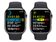 Apple Watch Series 8, GPS & Cell., 45 mm, Edelst. graphite, Sportb. mitternacht