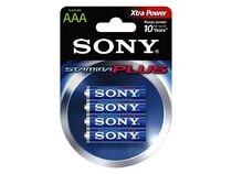 Sony Stamina Plus, 1,5 Volt AAA Batterie, 4er-Pack Alkaline