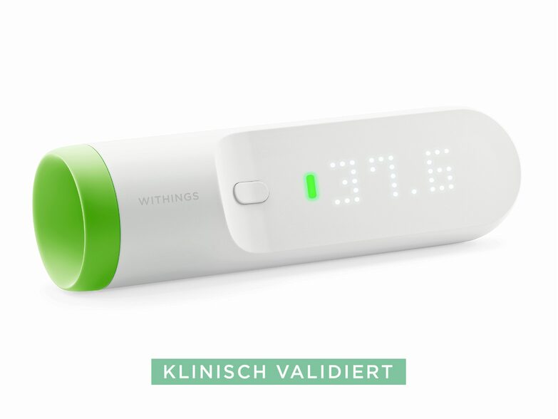 Withings Thermo, Fieberthermometer, Bluetooth, weiß