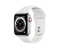 Apple Watch Series 6, GPS & Cellular, 40 mm, Edelstahl Sportarmband