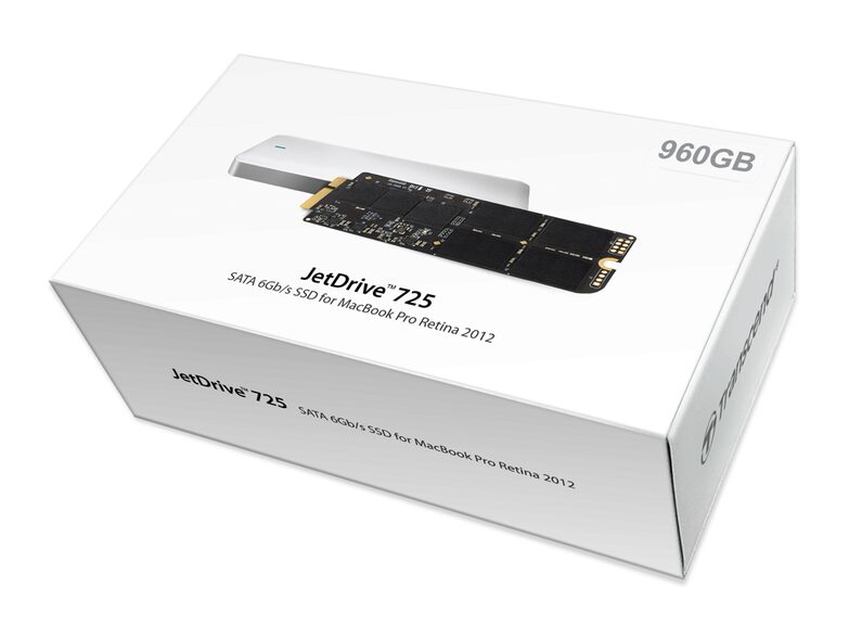 Transcend JetDrive 725, int. 960 GB SSD für MacBook Pro 15" Retina 2012-2013