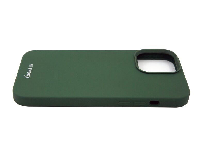 Networx Silikon Case, Schutzhülle mit MagSafe, für iPhone 13 Pro Max, grün