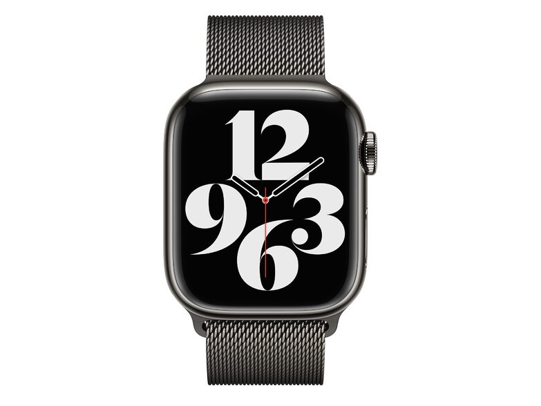 Apple Milanaise Armband, für Apple Watch 41 mm, Metal, graphit