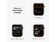 Apple Watch Series 7, GPS & Cellular, 45 mm, Edelstahl gold, Sportb. abyssblau