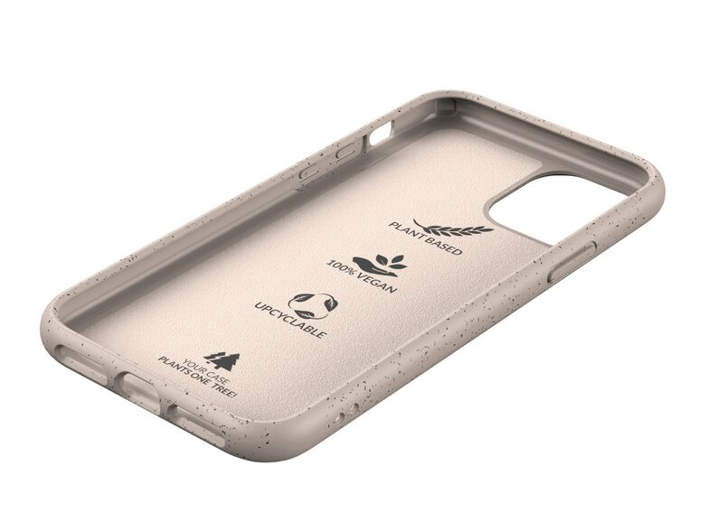 Woodcessories Bio Case, Schutzhülle für iPhone 11 Pro, aus Bio-Kunststoff, rose