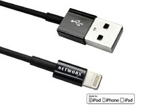 Networx Lightning Kabel, USB auf Lightning, 1 Meter, schwarz