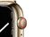 Apple Watch Series 7, GPS & Cellular, 45 mm, Edelstahl gold, Milanaise gold