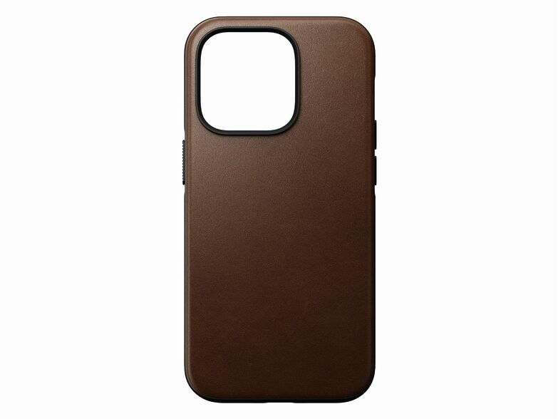 Nomad Modern Case, Leder-Schutzhülle für iPhone 14 Pro Max, MagSafe, rostbraun