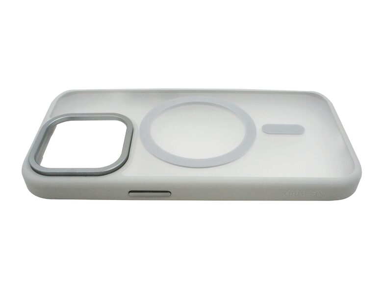 Networx Hybrid-Magnet-Case, Schutzhülle für Apple iPhone 15 Pro, grau