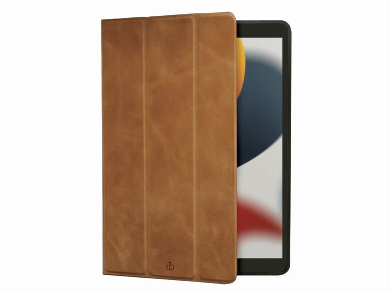 dbramante1928 Risskov, Leder-Schutzhülle für iPad 10,2" (2020/2021), tan-braun