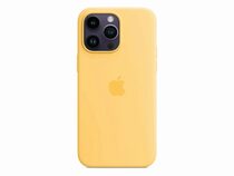 Apple iPhone Silikon Case mit MagSafe, für iPhone 14 Pro Max, sonnenlicht