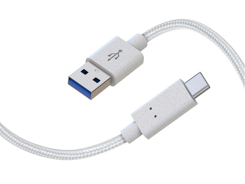 Networx Daten- und Ladekabel, USB-A auf USB-C, 1 m, weiß