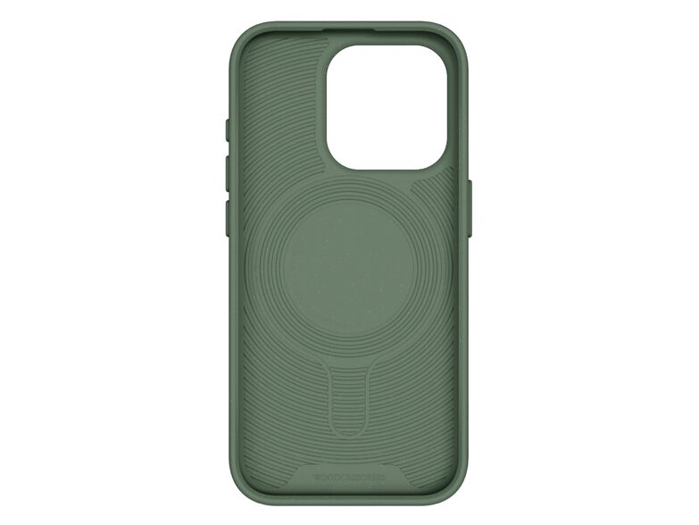 Woodcessories Bio Case MagSafe, Schutzhülle für iPhone 15 Pro Max, grün
