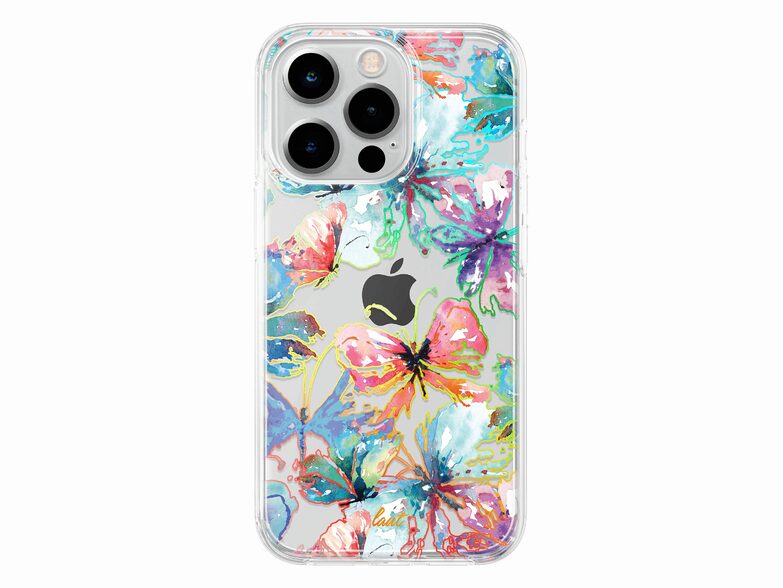 LAUT Crystal Palette Butterfly, Schutzhülle für iPhone 14 Pro Max, bunt