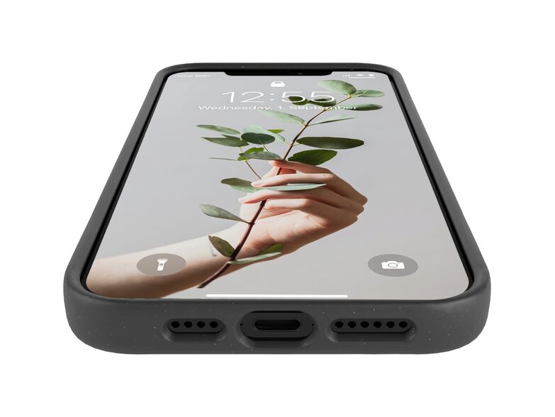 Woodcessories Bio Case MagSafe, Schutzhülle für iPhone 13 mini, schwarz
