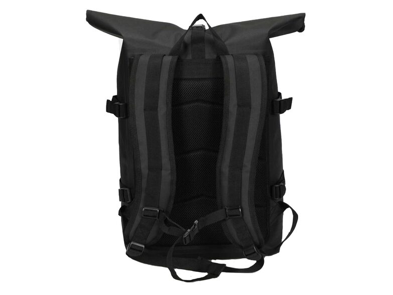 Got Bag Rolltop, Rucksack für MacBook 16", aus Ocean impact Kunststoff, schwarz