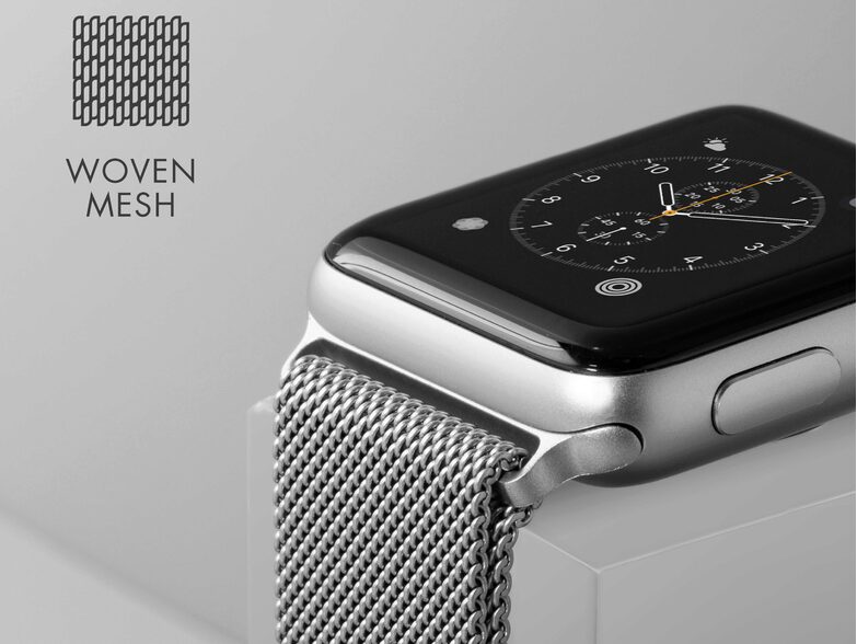 LAUT Steel Loop, Armband für Apple Watch, 42/44/45 mm, silber