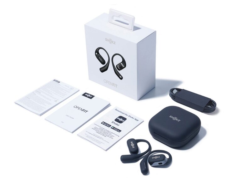 Shokz OpenFit, Wireless-Kopfhörer, Bluetooth, schwarz