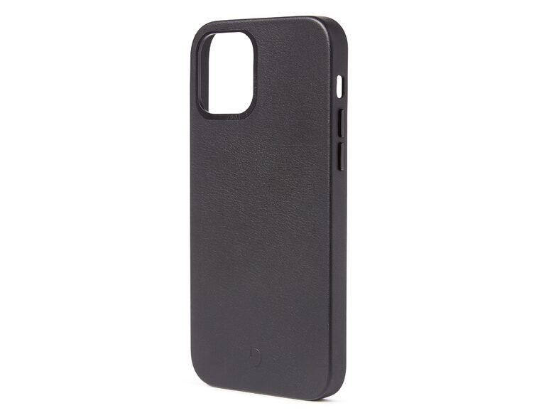 Decoded Backcover, Leder-Schutzhülle mit MagSafe, f. iPhone 12 Pro Max, schwarz