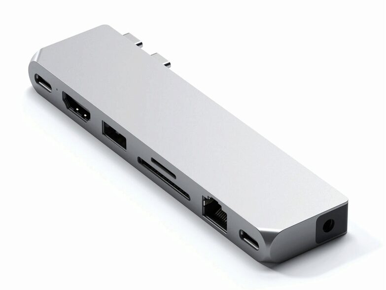 Satechi Pro Hub Max, USB-4/USB-A/C/HDMI/Ethernet, silber