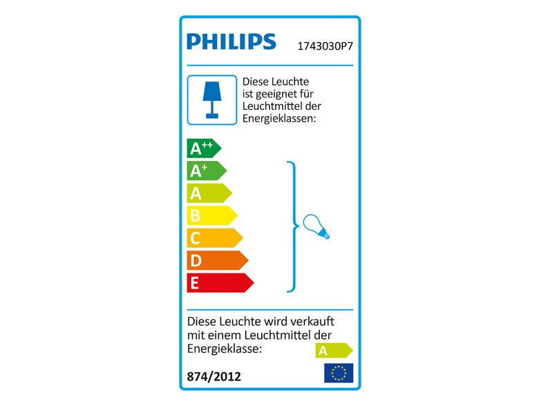 Philips Hue Impress, LED-Wandleuchte breit, Outdoor-Erw. für Hue Lichtsystem