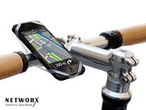 Networx Finn, Fahrradhalterung f. Smartphones, mit Navigations-App, transparent