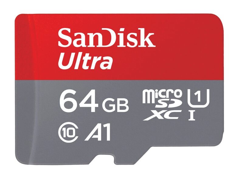 SanDisk Ultra microSDXC, 64 GB Speicherkarte, Kl. 10, UHS-1, inkl. SD-Adapter