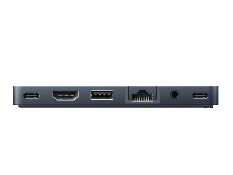 HyperDrive DUO PRO 7-in-2 USB-C-Hub, HDMI/USB4/USB-C/USB-A/Ethernet, blau
