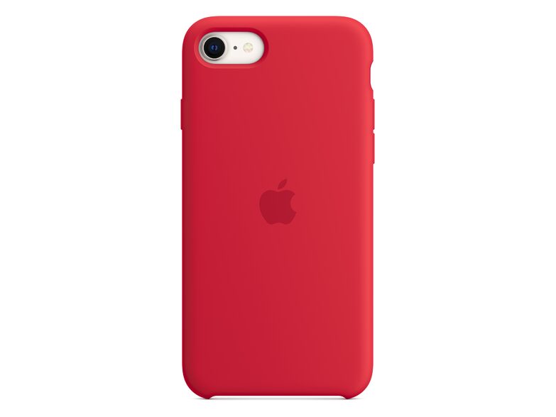 Apple Silikon Case, für iPhone SE 2022, rot