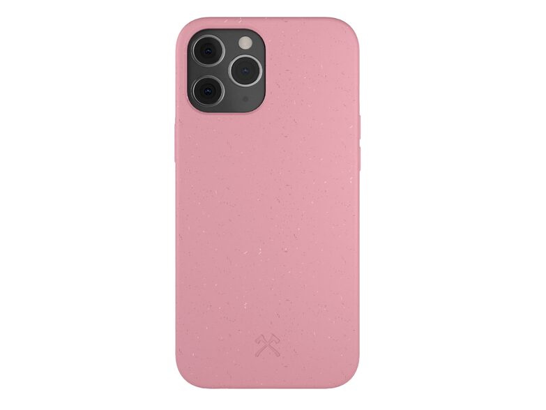 Woodcessories Bio Case, Schutzhülle für iPhone 12/12 Pro, Bio Kunststoff, pink