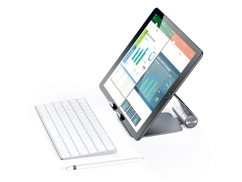 Satechi R1 faltbarer Stand, für iPad/iPhone/MacBook, Aluminium, grau