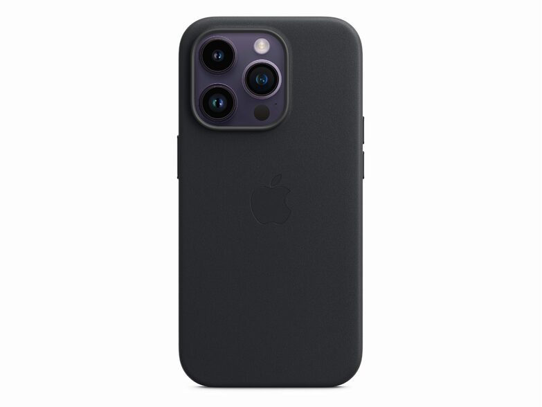 Apple iPhone Leder Case mit MagSafe, für iPhone 14 Pro, mitternacht