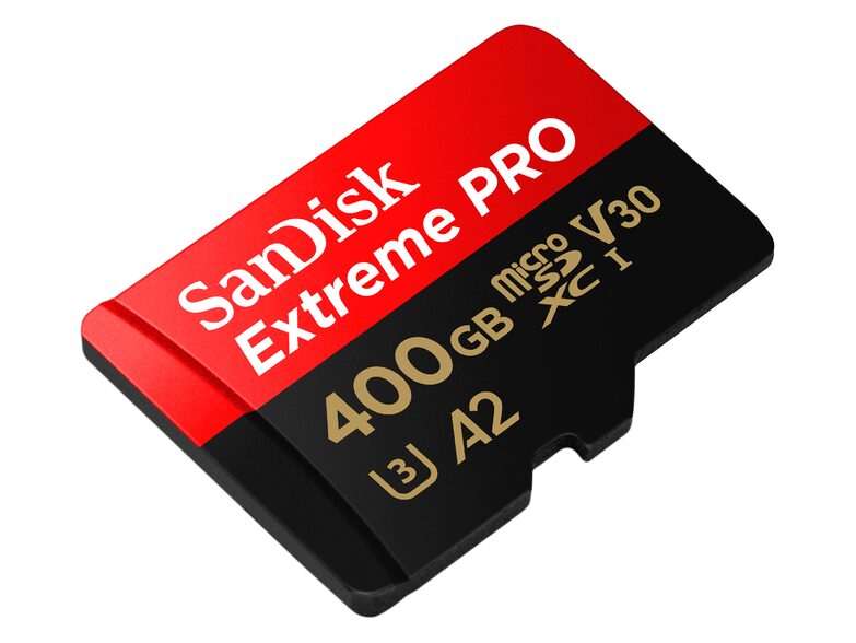 SanDisk Extreme PRO, microSDXC Karte, A2, 400 GB inkl. SD Adapter