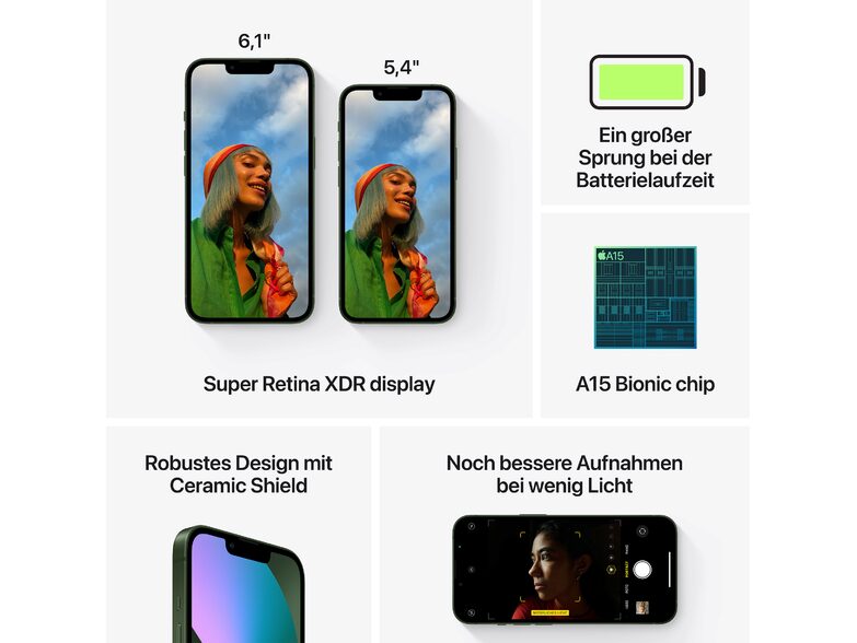 Apple iPhone 13 mini, 128 GB, grün