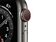 Apple Watch Series 6, Cellular, 40 mm, Edelstahl graphit, Sportarmband schwarz