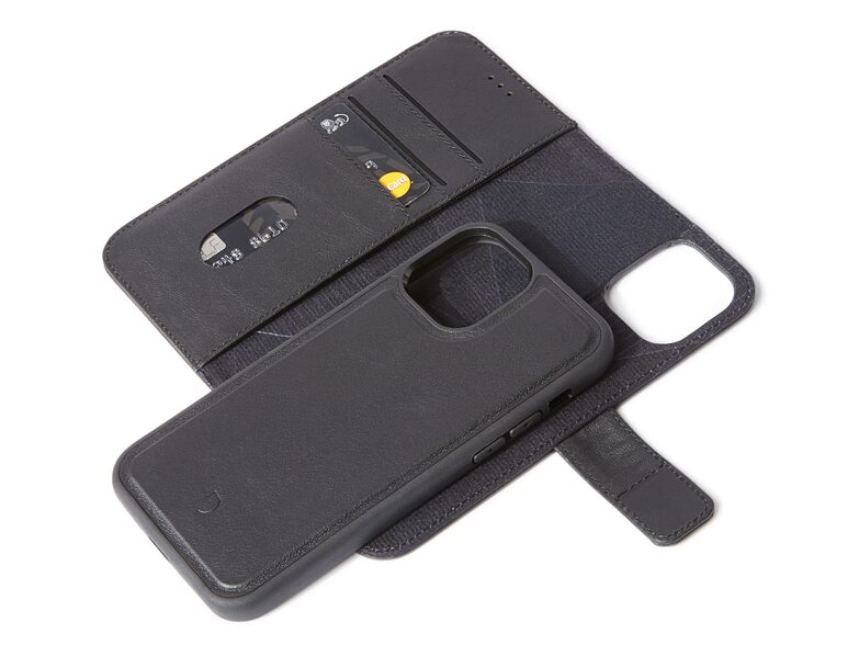 Decoded Detachable Wallet, MagSafe Schutzhülle f. iPhone 12 Pro Max, schwarz