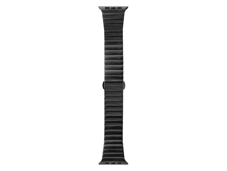 LAUT LINKS Watch Strap, Armband für Apple Watch 42/44/45 mm, Edelstahl, schwarz